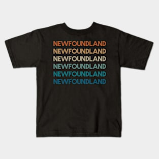 Retro Newfoundland || Newfoundland and Labrador || Gifts || Souvenirs || Clothing Kids T-Shirt